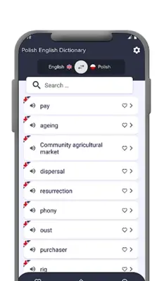 Polish - English dictionary android App screenshot 3